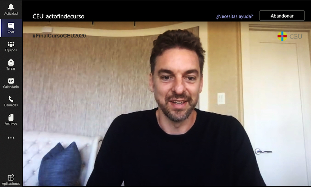 Mensaje de superación de Gasol para despedir el curso